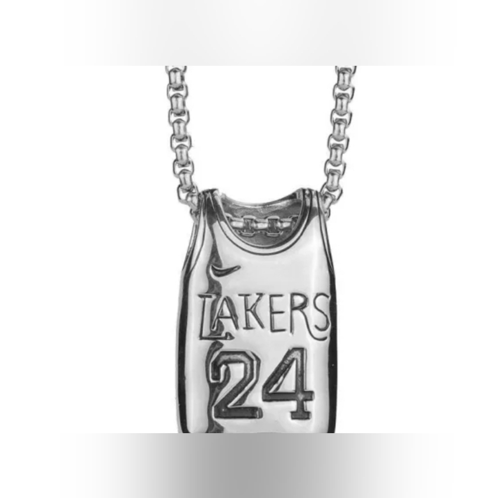 Lakers 24 Jersey Pendant Necklace - Picture 5 of 7